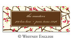 Whitney English Address Labels - Berry Branches (Holiday) (615373)